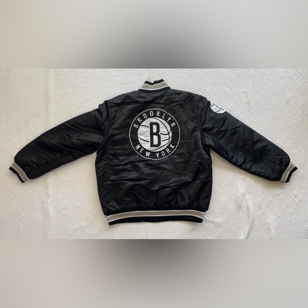 Reversible NBA G III sports by Carl Banks Brooklyn New York Nets bomber jacket - Picture 10 of 12